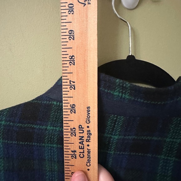 Talbots Plaid Blazer Jacket Sz 14 Blue Green 48% Wool Blend Tartan Plaid - Picture 6 of 9